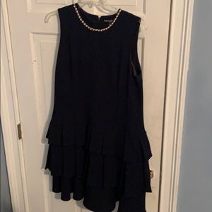 Navy swing dress